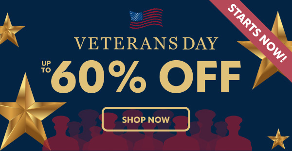 Veterans Day save up to 60%