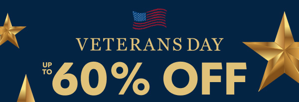 Veterans Day Sale up to 60% off