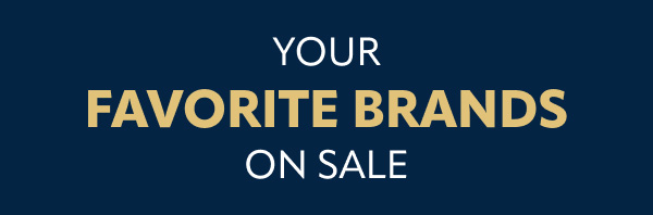 your favorite brands on sale