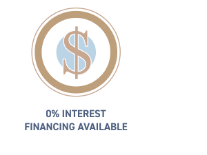 0% interest financing available