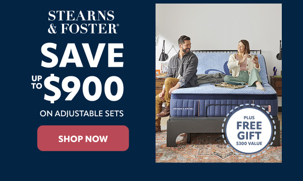 Stearns and Foster save up to $900