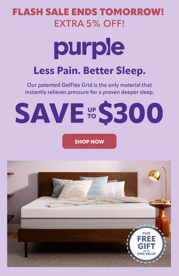 Purple Flash Sale ends tomorrow!