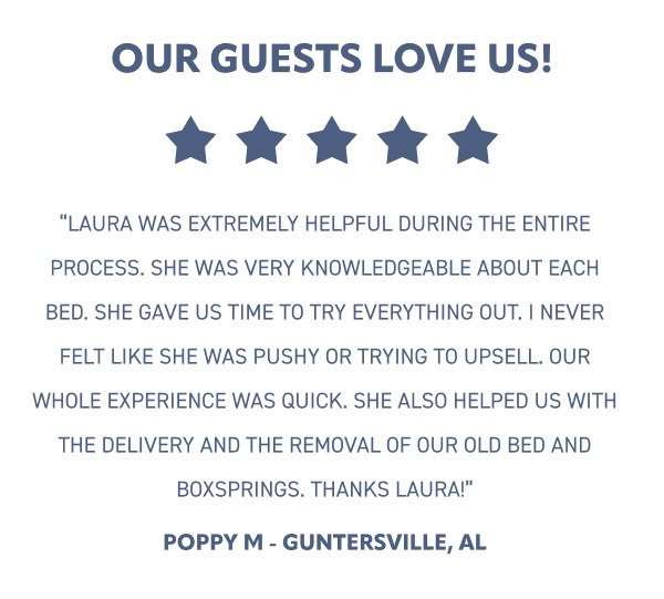 Our guests love us!