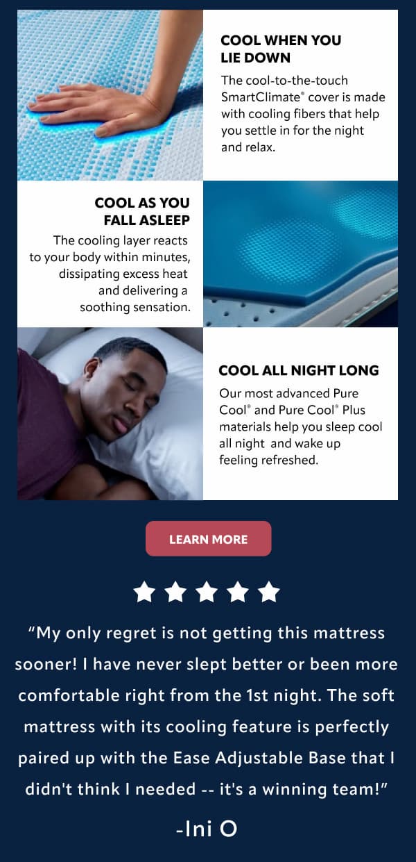 See why Tempur Pedic could be right for you