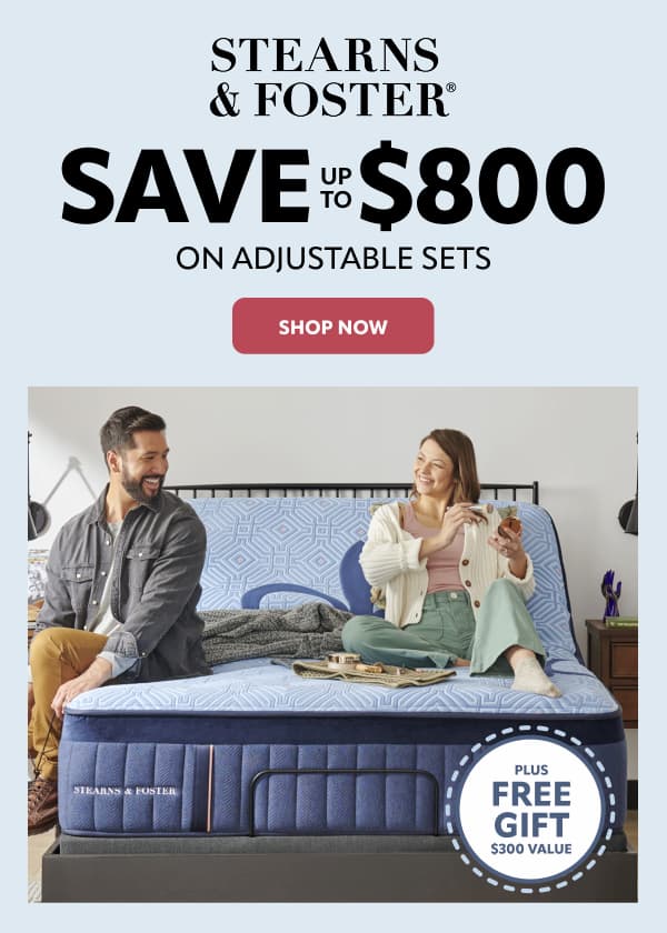 Stearns & Foster save up to $800