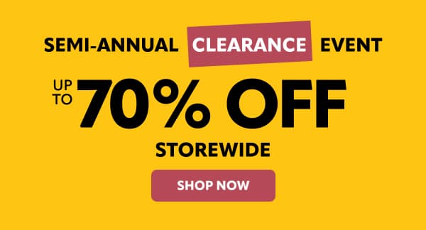 semi annual clearance save up to 70%