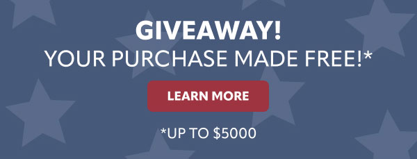 Enter to win your purchase made free up to $5000