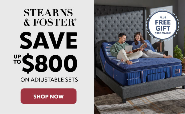 Stearns and Foster save up to $800