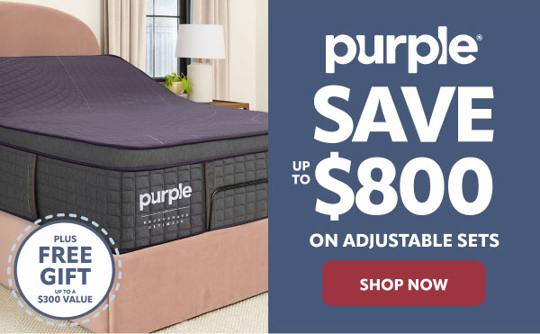 Purple save up to $800
