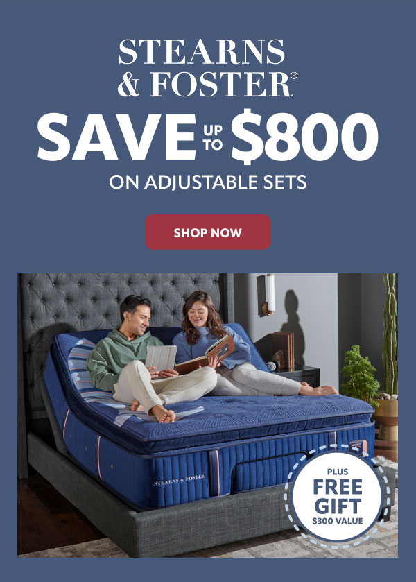 Stearns and Foster save up to $800