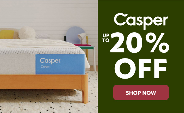 Casper up to 20% off