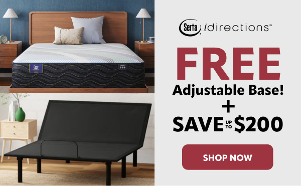 Serta idirections free adjustable base + save up to $200