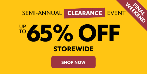 semi annual clearance save up to 65%