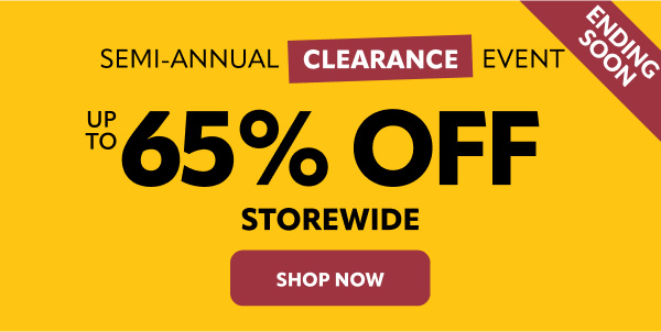semi annual clearance save up to 65%