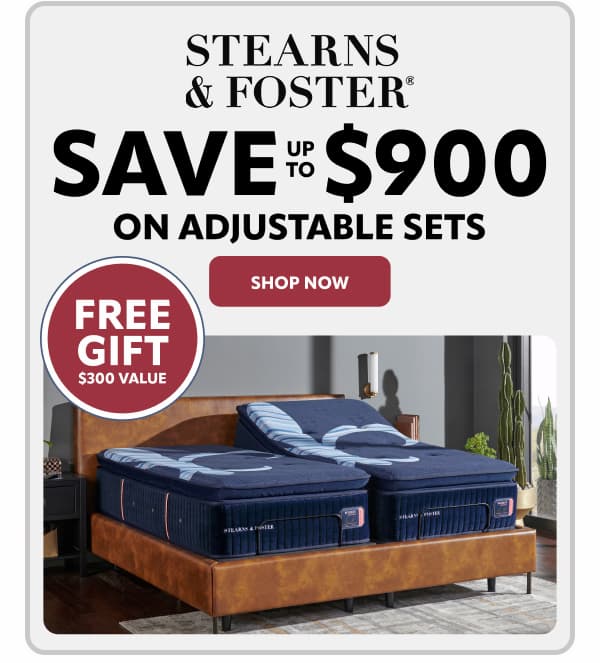 Stearns and Foster save up to $900