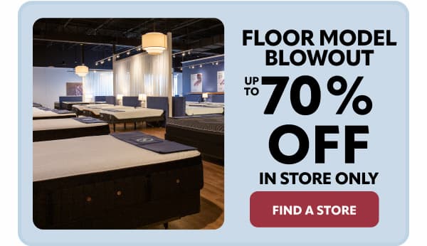 Floor model blowout up to 70% off