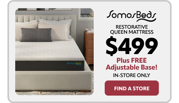 Somosbeds $499 queen mattress plus free adjustable base