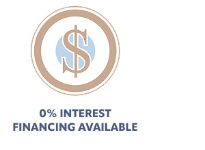0% interest financing available