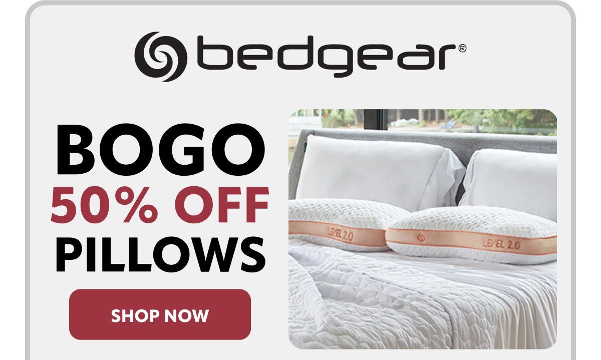 Bogo 50% off pillows