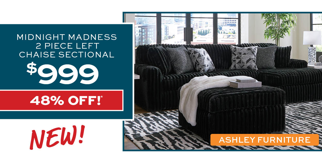 Madnight madness 2 piece chaise sectional $999