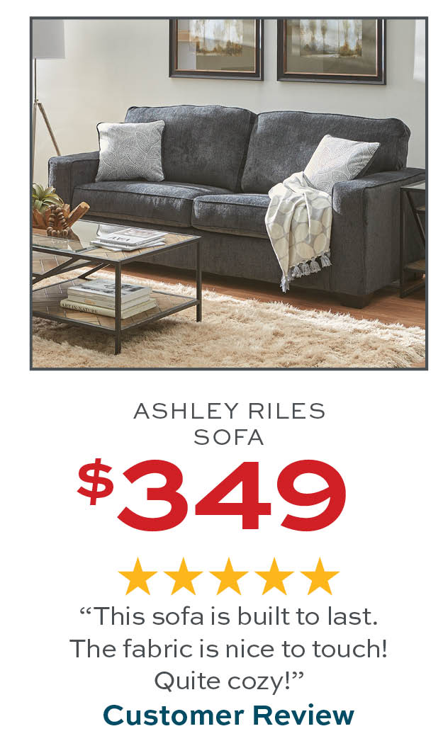 Ashley Riles Sofa $349