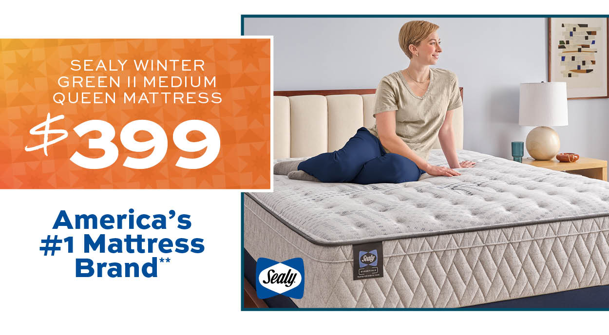 Sealy Winter Green II Medium Queen Mattress $399