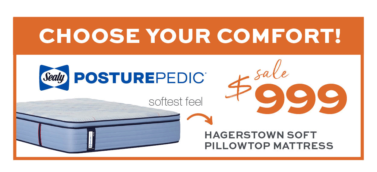 Choose your comfort! Sealy Posturepedic Hagerstone Queen Mattresses $999. Learn more