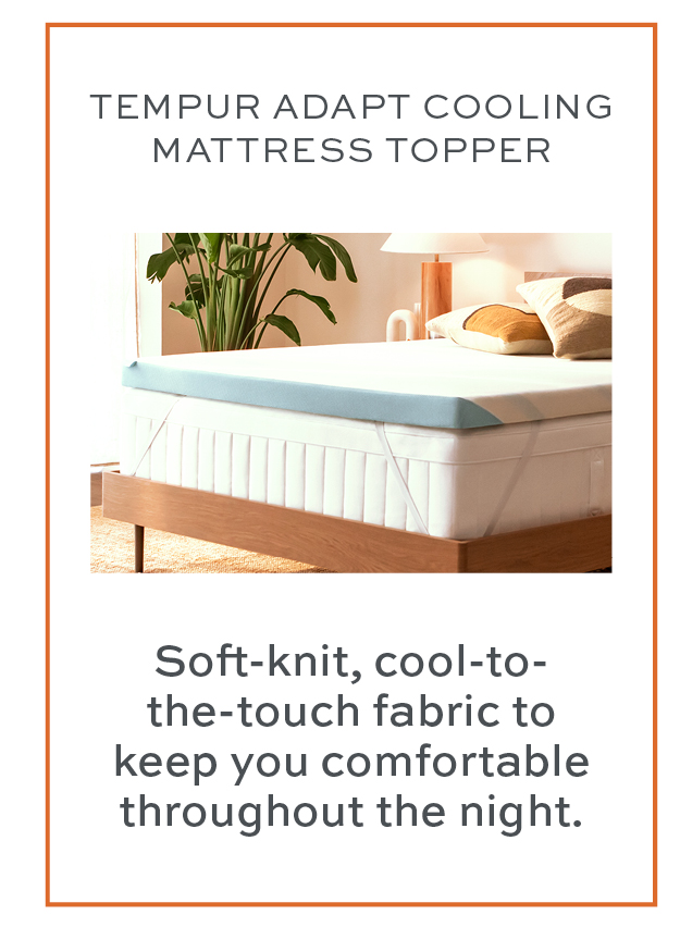 Tempur adapt cooling mattress topper