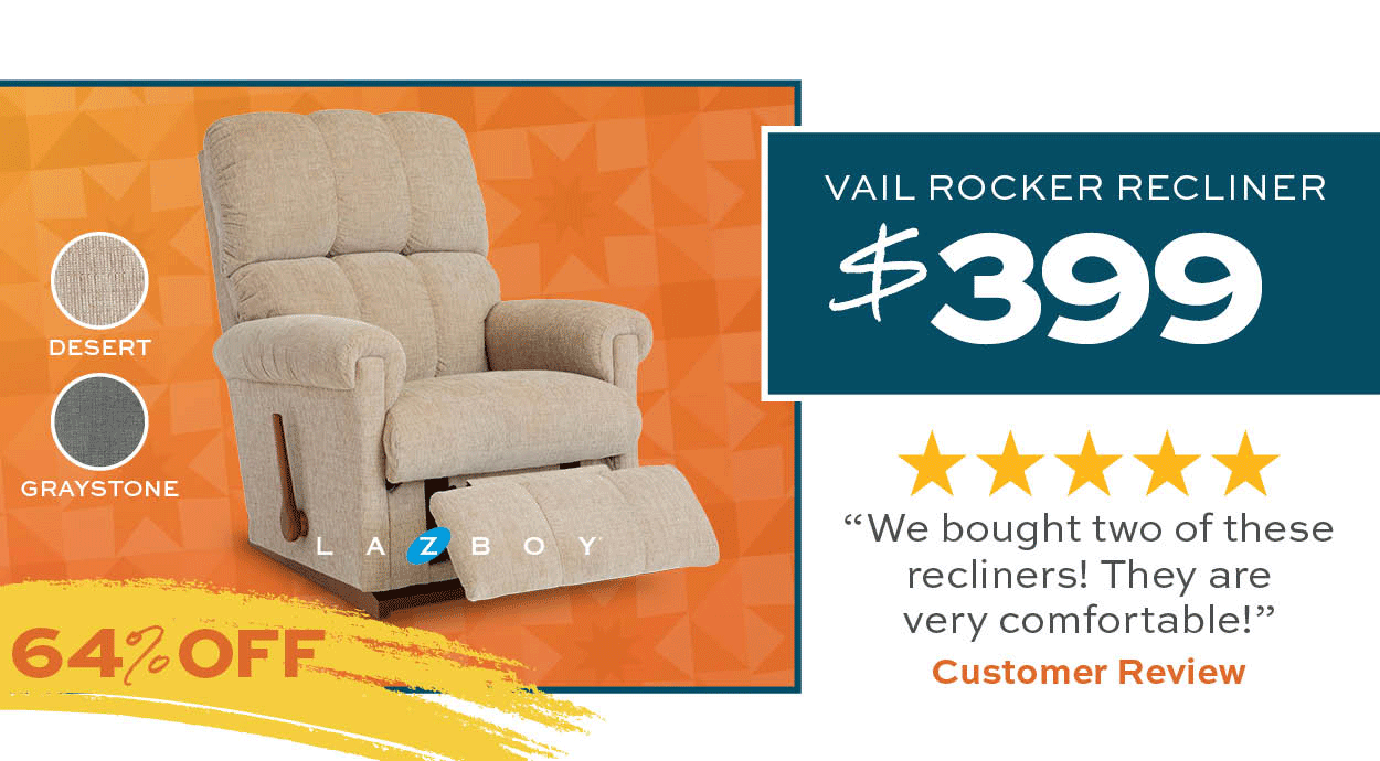 Vail Rocker Recliner $399