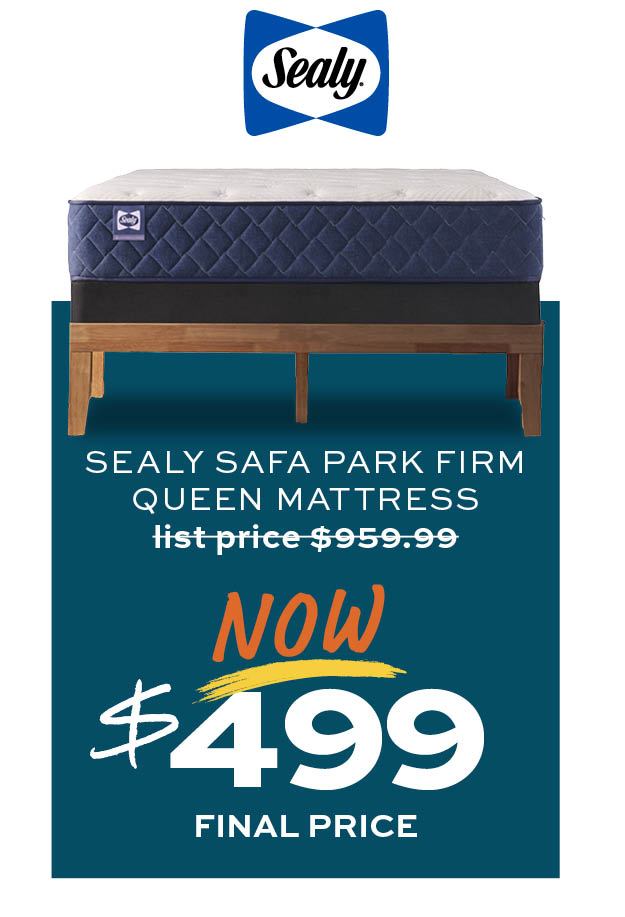 Sealy Safa Park Firm Queen Mattress now $499