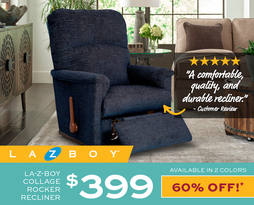 La-Z-Boy Collage Rocker Recliner $399