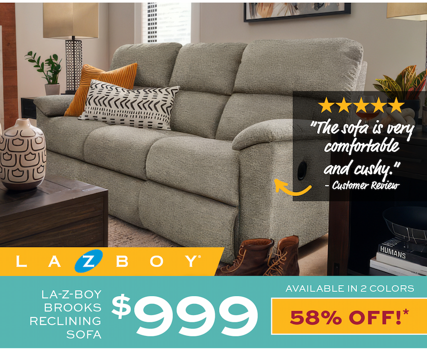 La-Z-Boy Brooks Reclining Sofa $999