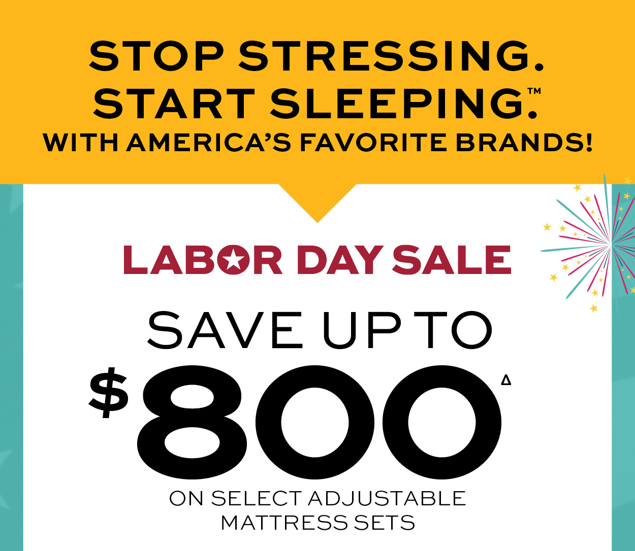 Save up to $800 on select adjustable mattress sets!