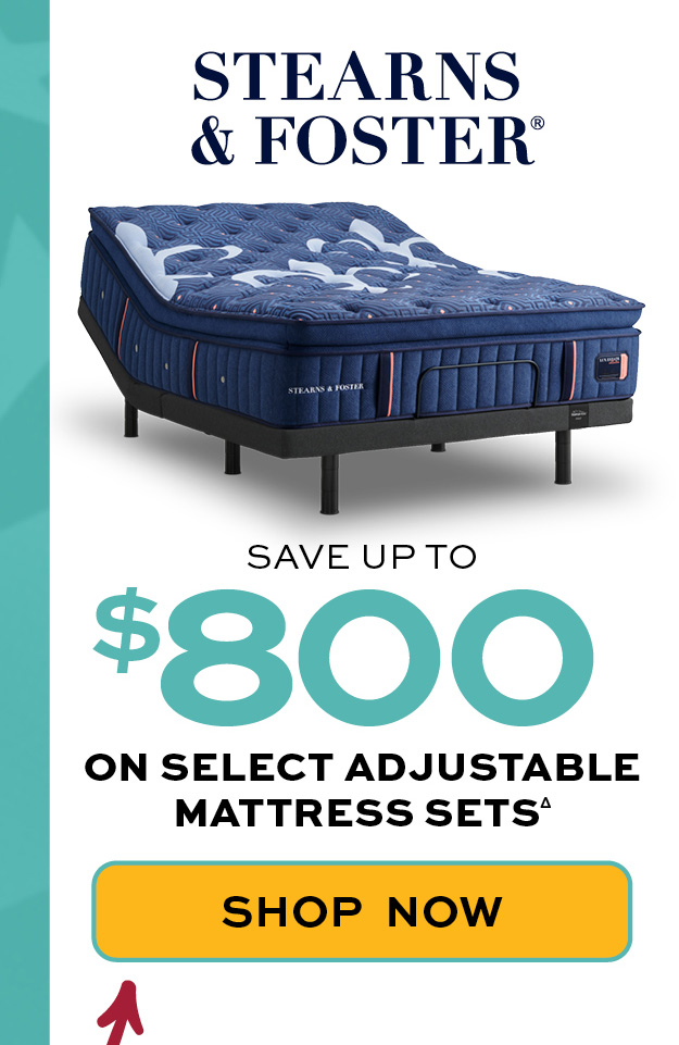 Stearns & Foster: Save up to $800 on select adjustable mattress sets