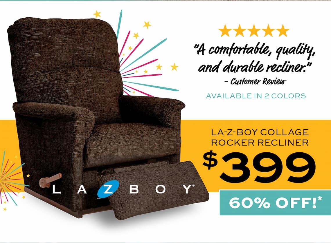 La-Z-Boy Collage Rocker Recliner $399