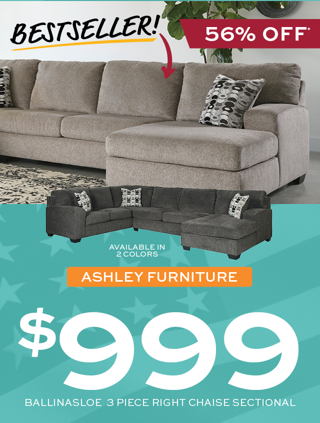 Ashley Furniture Ballinasloe Sectional $999!