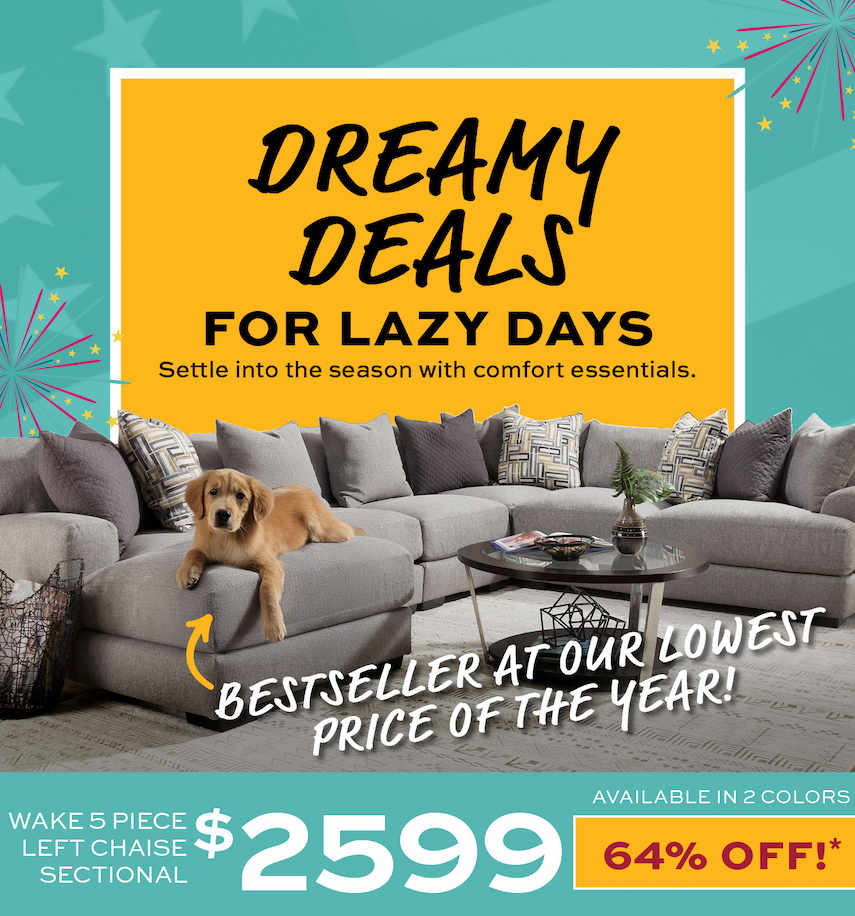 Wake 5 piece sectional $2599!