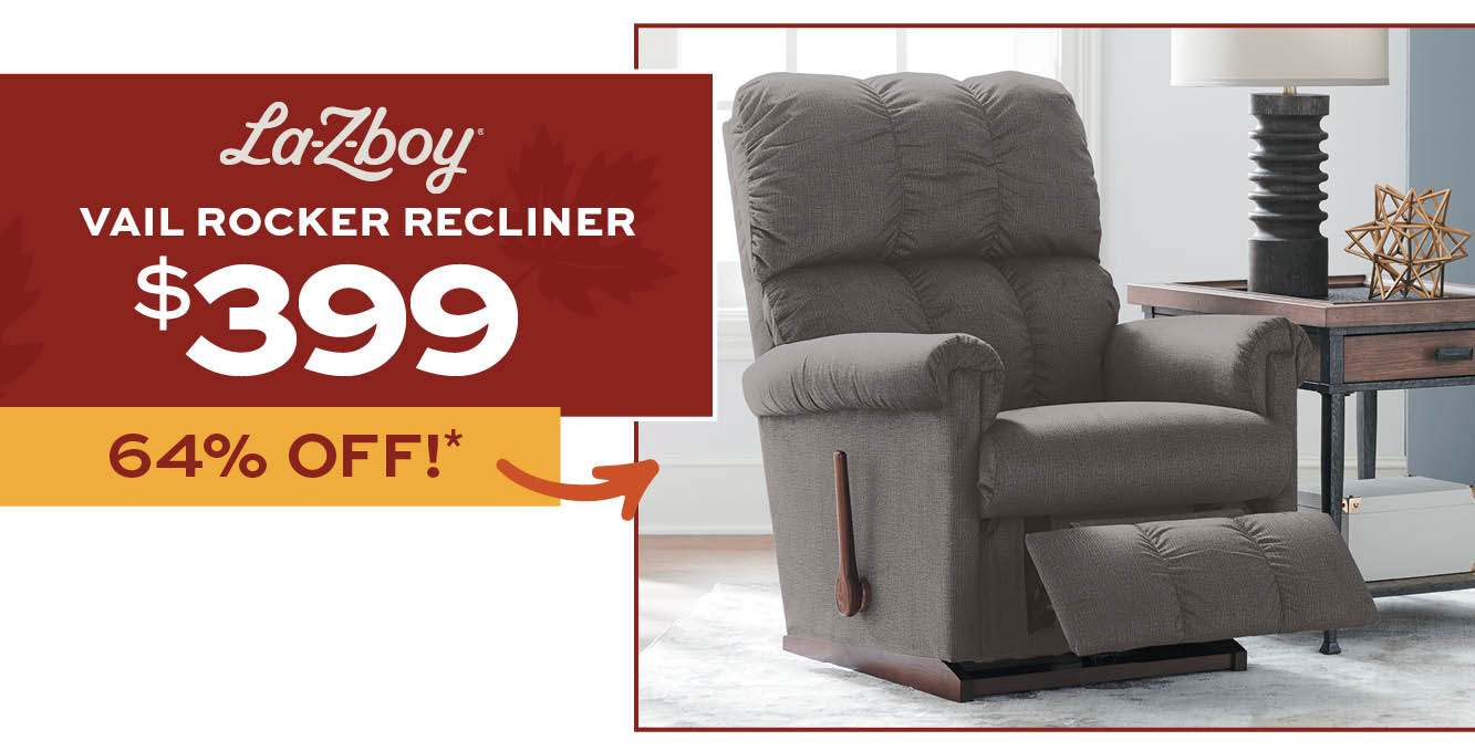 La-Z-Boy Vail Rocker Recliner $399