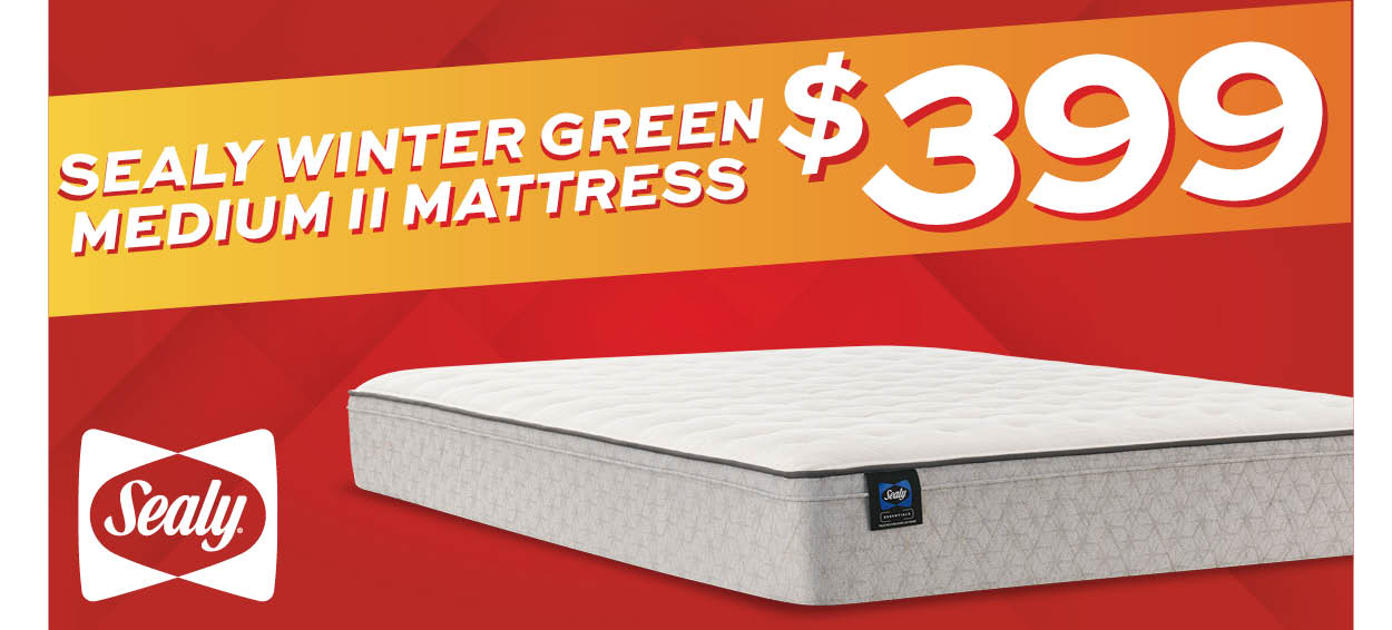 Sealy Winter Green Medium II Mattress $399
