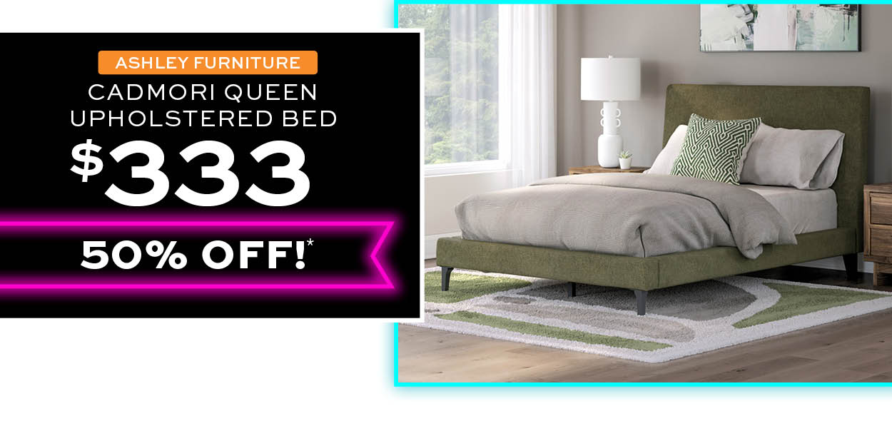 Ashley Cadmori Queen Upholstered Bed $333