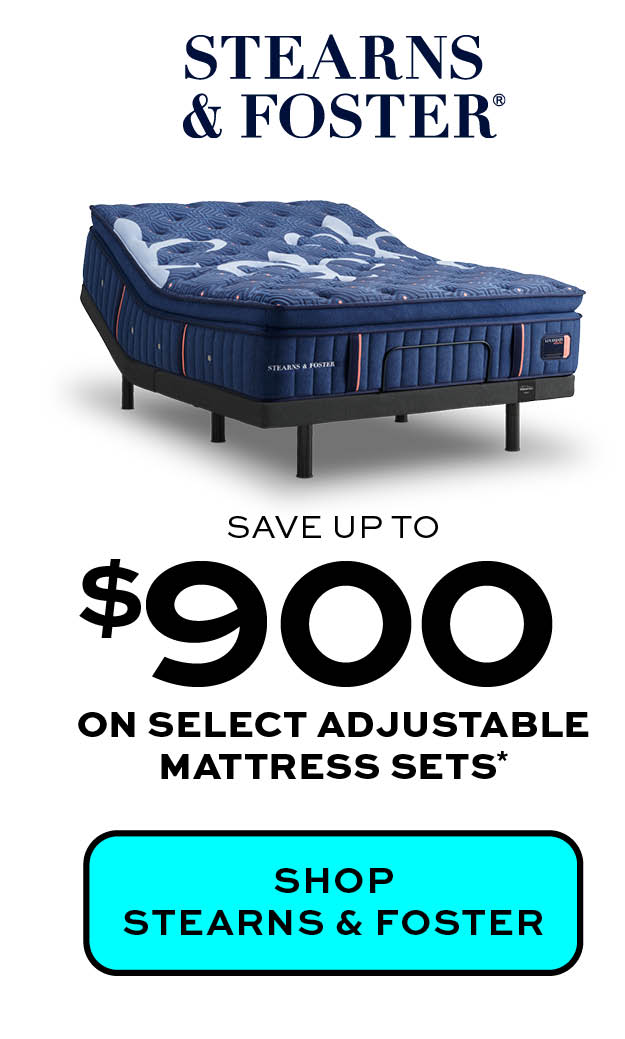 Save up to $900 on select adjustable mattress sets* learn more