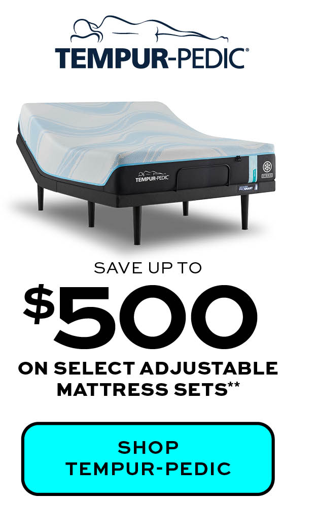 Save up to $500 on select adjustable mattress sets* learn more
