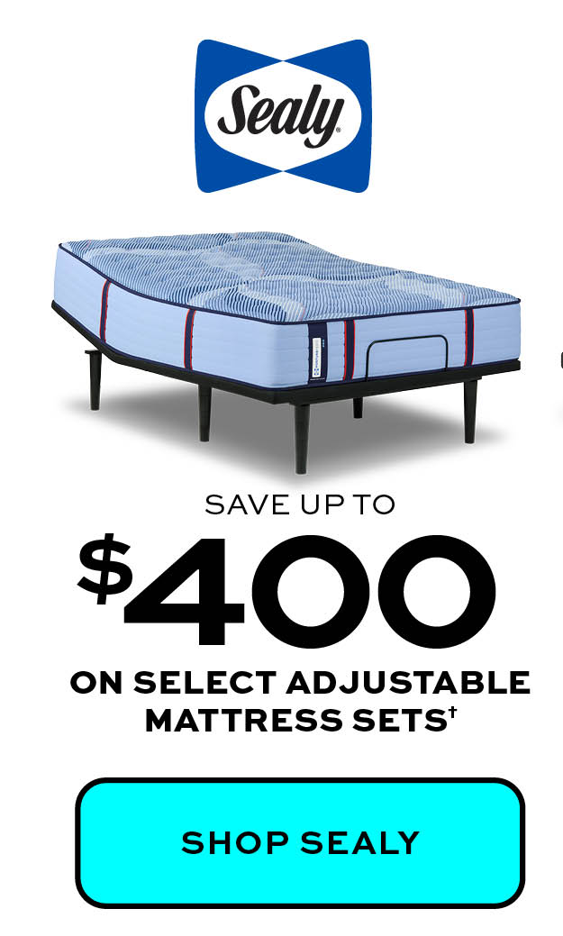 Save up to $400 on select adjustable mattress sets* learn more