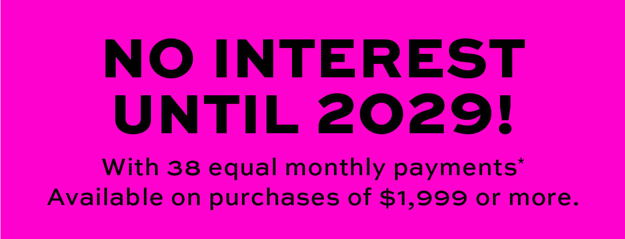 No interest until 2029* learn more