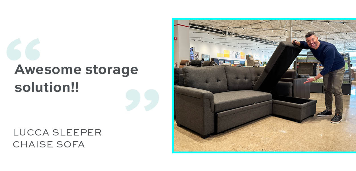 Lucca Sleeper Chaise Sofa