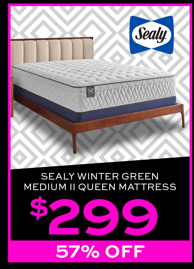 Sealy Winter Green Medium II Queen Mattress