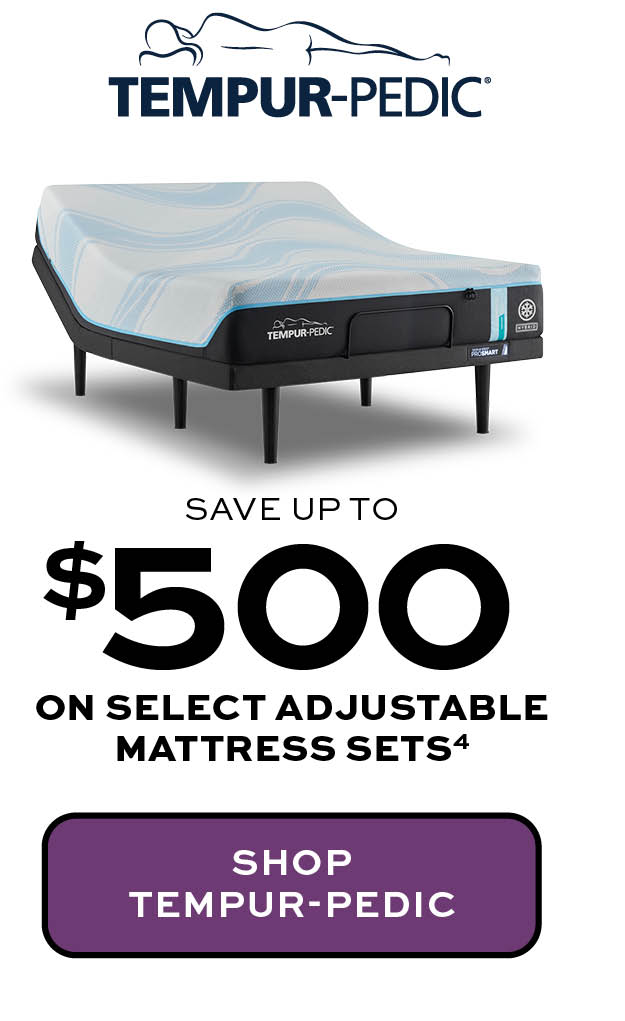 Save up to $500 on select adjustable mattress sets* learn more