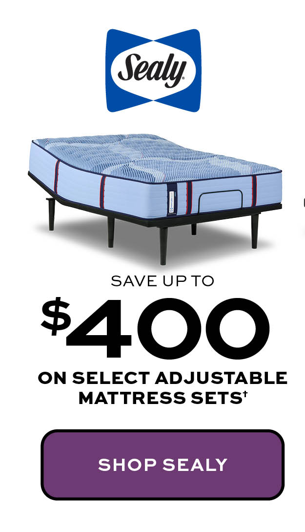Save up to $400 on select adjustable mattress sets* learn more