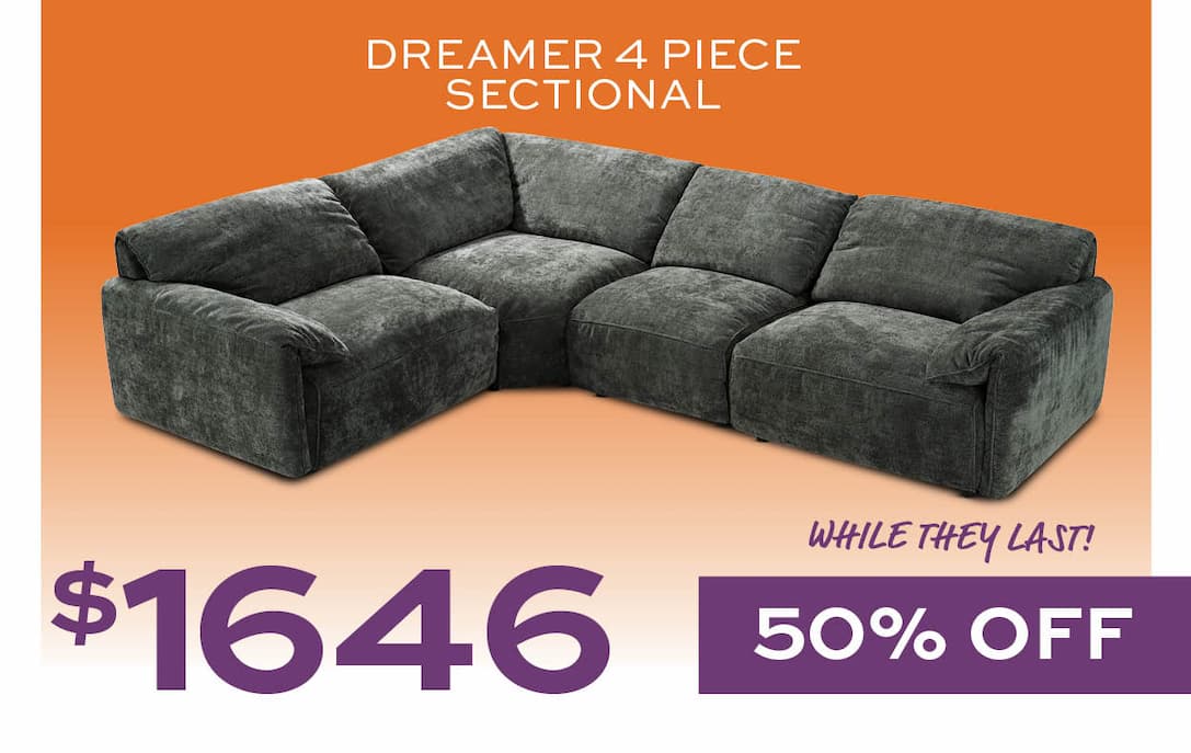 Dreamer 4 Piece Sectional $1646