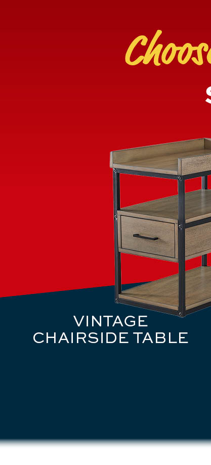 Vintage Chairside Table $129